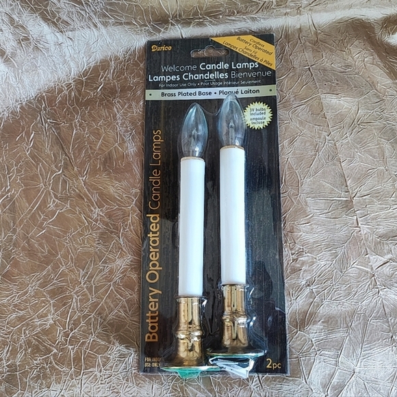 6 Christmas Electric Window Candles Vintage Lamp Candle Design Darice Brand Sets - Picture 4 of 6